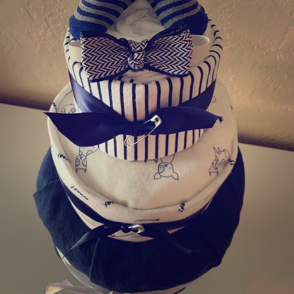 Baby Boy Diaper Cake